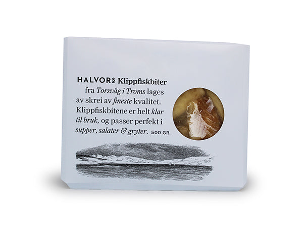 Premium Klippfiskfilet av skrei 0,5 kg Produktnummer: 71913