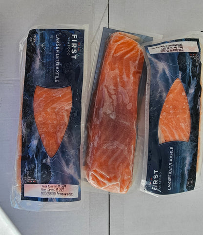 Premium Laksefilet 180gr porsjon u/skinn u/bein 900gr Produktnummer: 71715