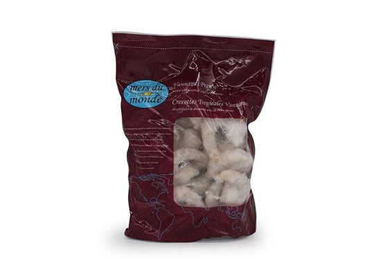 Premium Scampi Vannamei renset, PD, 8-12 IQF 70%, 1 kg pose,Produktnummer: 72036