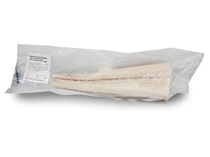 Premium Norsk Vill - kveite Filet – Linefanget & Sjøfryst, VAC (Ca. 4,4 kg Kartong, Frosset) Produktnummer: 7206801