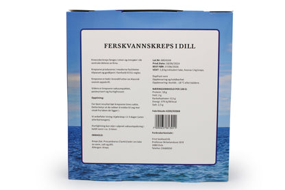 Premium Ferskvannskreps i Dill, 1 kg Krt Produktnummer: 72009
