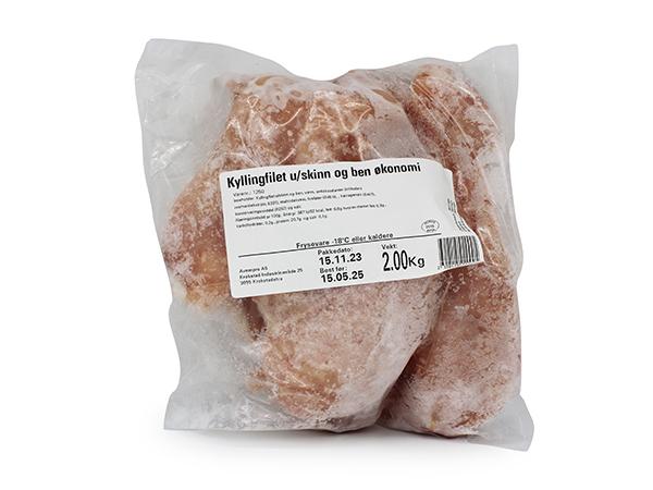 Premium Avempro Kylling Filet 2x2 kg, 4 kg krt, Singelfryst Produktnummer: 73005