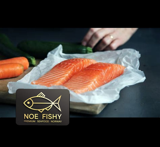 Premium Laksefilet porsjon m/skinn u/bein 180gr 2x2,5kg (5kg krt), Produktnummer: 71820