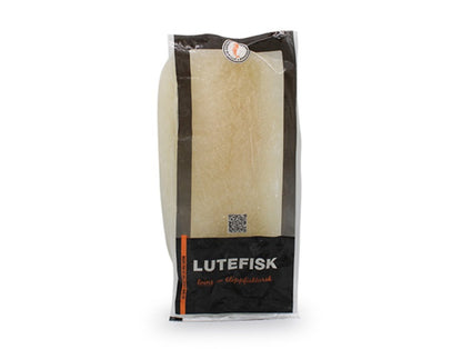 Premium Lutefisk Loin – Vakuumpakket, Bacalaofabrikken (Ca. 5 kg Kartong, Frosset) Produktnummer: 71812
